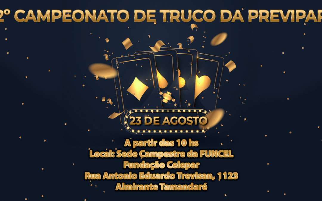 Vem aí o 2º Campeonato de Truco da Previpar!