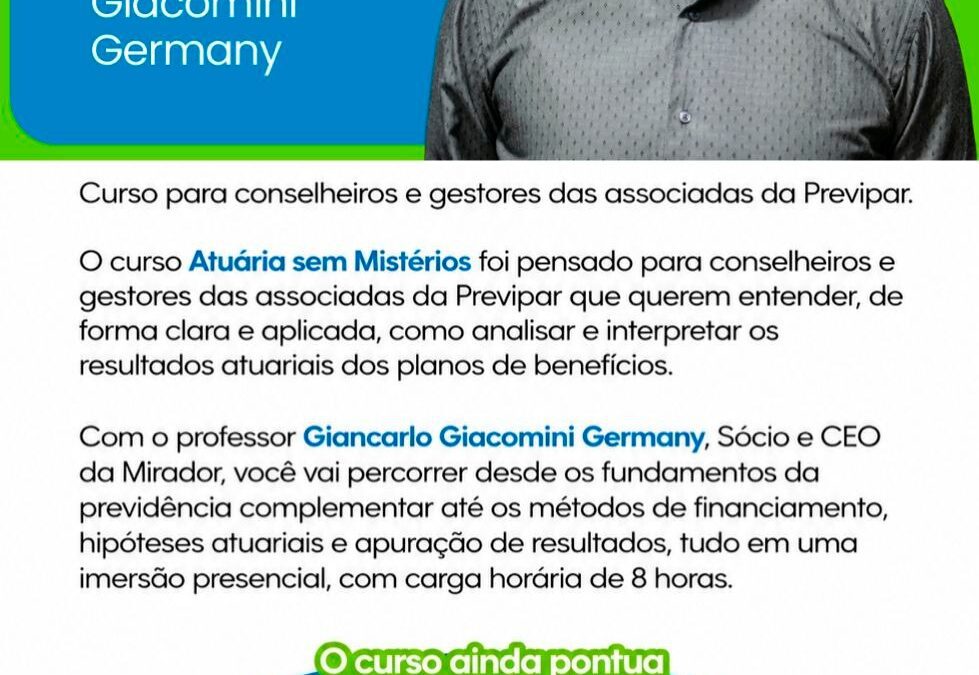 Curso Atuária sem Mistérios